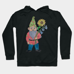 Gnome With Flowers Hoodie